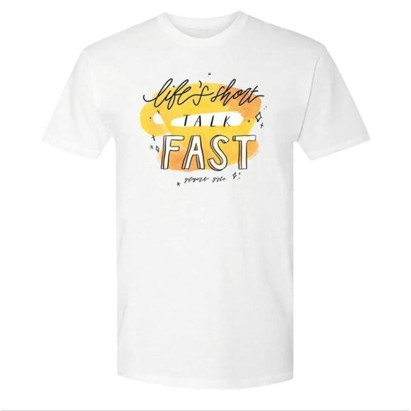 💙3 for $30💙 NWT Gilmore Girls Talk Fast Tee XXL - Picture 1 of 4